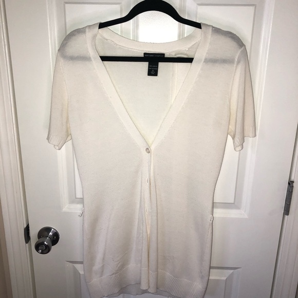 New York & Company Sweaters - White New York and Company Cardigan